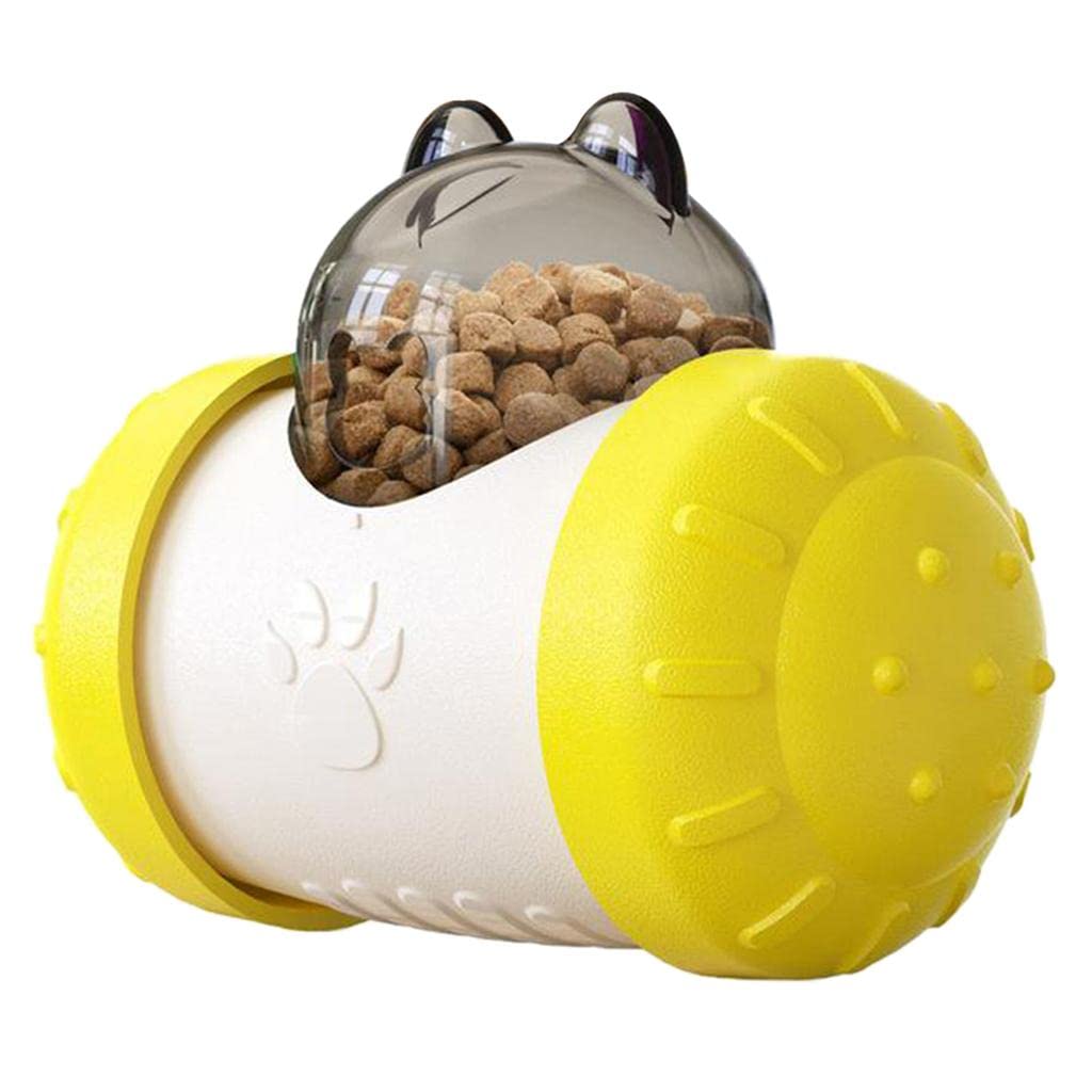 Distributeur de Croquettes pour Chien - BrainChase™ - Jaune - Toutou Joyeux