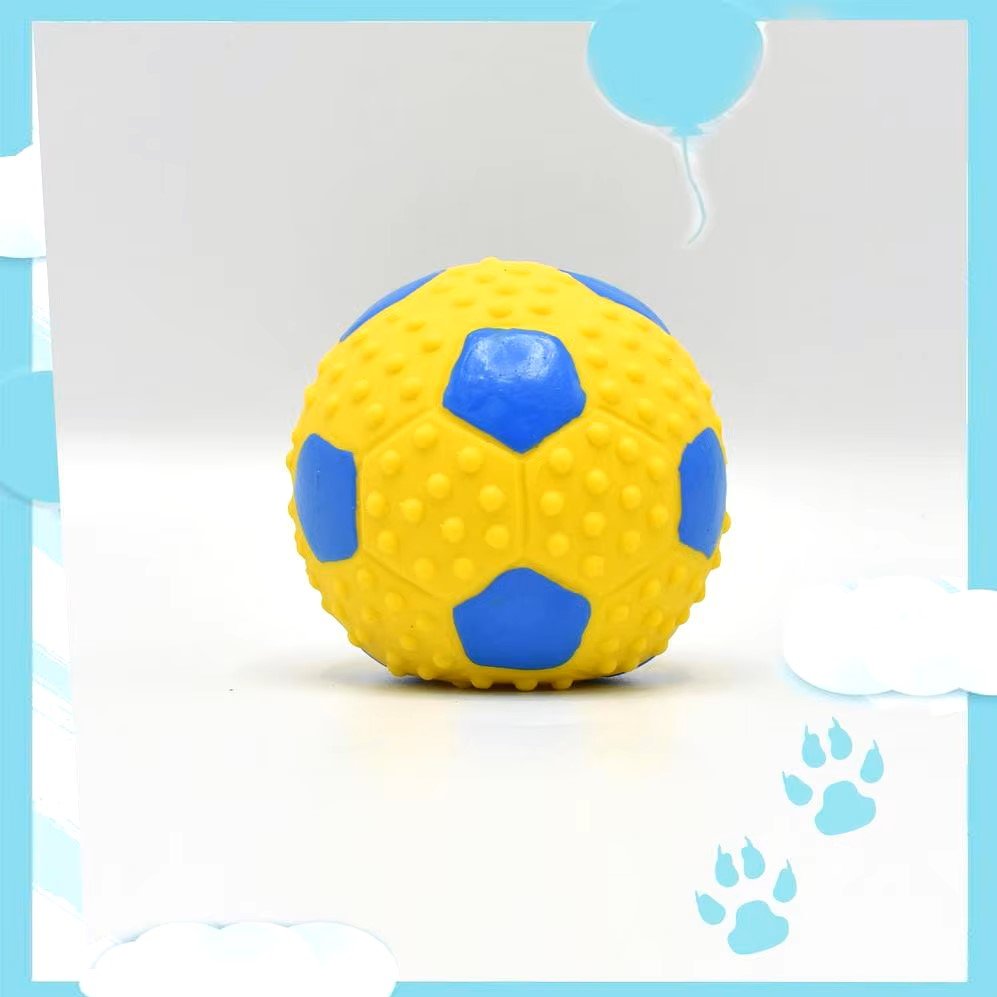 Balle pour Chien - DogBallLatex™ - Baseball Jaune - Toutou Joyeux